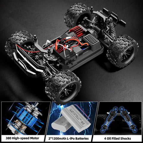 1 18 Scale Fast RC Car With 40 Kmph Top Speed 4x4 Monster Off Road Truck All Terrain Remote Control Vehicle detail view