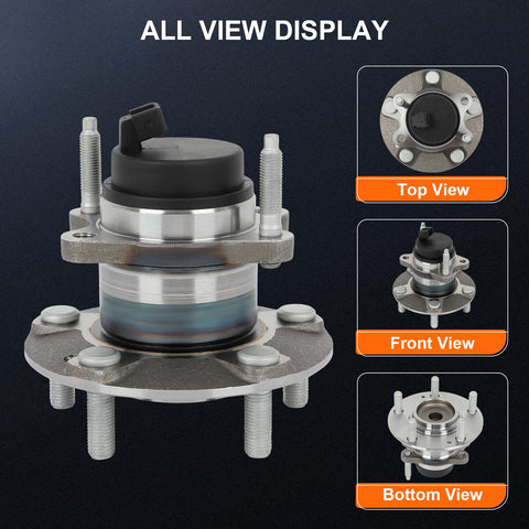 Premium Rear Wheel Hub Bearing Assembly 512436 For 2010 To 2013 Kia Forte Koup Forte5 And Forte Easy DIY Kit with installation views