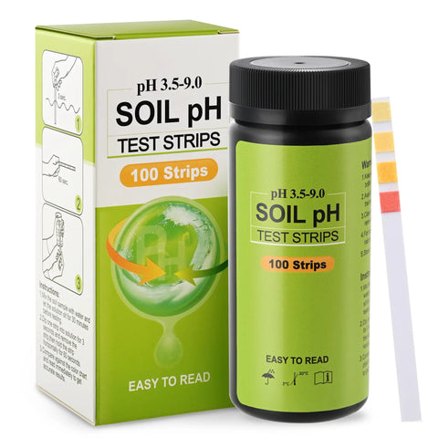 Ultimate PH Test Kit With 100 Strips For 3.5 To 9 Range package and test vial displayed together