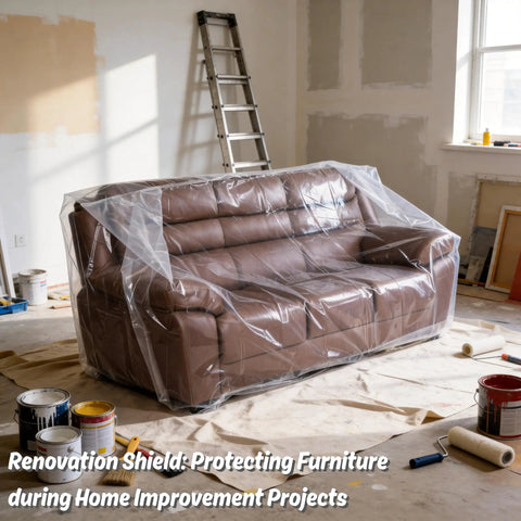 Dust Proof Moving Bag For Sofa And Boxes Clear 4Mil Virgin Plastic Odorless Heavy Duty Furniture Cover 92W X 42D X 62 41H Inches