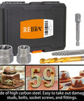 Heavy Duty Screw And Bolt Extractor Kit 31-Piece With Left-Hand Drill Bits, extractors, and case shown.