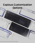 Next Level Custom Ride Hot Swap 75 Percent Mechanical Gaming Keyboard For PC with customizable faceplates and key layouts.