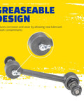 Heavy Duty Suspension Stabilizer Bar Link For Toyota Highlander And Compatible Lexus And Toyota SUVs Replaces Worn Links For A Smoother Ride And Improved Handling With Durable Steel Construction, greaseable end close-up