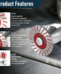 40mm Diamond Saw Blades And Sanding Disc Kit For Stone Tile Granite Marble Ceramic PVC Engraving Cutting Cutter Set with removable flange