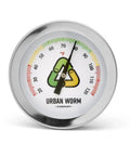 Worm Bin Soil Thermometer With 5 Inch Stainless Steel Stem For Gardening And Composting Color Coded Gauge Easy Read Temperature Range
