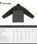 Split Cowhide Leather Welding Jacket With Lined Sleeves And Flame Resistant Cotton Body For Serious Heat Protection size chart