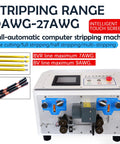 Automatic Wire Stripper Machine With LCD Touchscreen And Cable Cutter 110V Electronic Wire Peeling 0.5 To 30 Mm Stripping Length