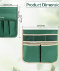 Dimensions of 2 Pack Garden Pouches For Kneeler And Outdoor Tool Storage Bags with Multiple Pockets
