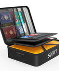 Built Tough Fireproof Document Organizer With Lock, 5200 Fahrenheit Heat Insulation, Waterproof Safe Box for papers and files