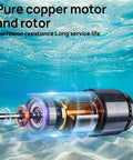 Pure copper motor of 12V DC Submersible Deep Well Pump With 3.2 GPM Max Flow And 230 Ft Max Head, Solar Or Battery Powered For Well Water