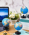 Three 12 Pack Mini World Globes For Kids Learning 3.4 Inch Rotating Globe With Stand Educational Desk Decor For Geography Class