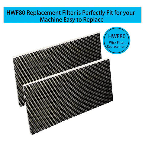 Humidifier Wick Replacement Filters For Holmes HM2200 And Wemo HCM3888C, 2-pack of HWF80 filters, easy install, mesh design