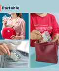 Travel Pill Bags Pouch Organizer 240 Pack BPA Free Reusable Pouches With Writable Labels in various carrying scenarios