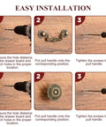 Mix And Match Vintage Floral Cabinet Knobs Pull Handles Antique Bronze Drawer Hardware Kit For Cupboards And Wardrobes With Classic European Embossed Rustic Design installation steps, bronze pull and knob on wood