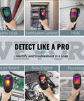 Thermal Imaging Camera With 240x180 IR Resolution And 20Hz Refresh Rate Minus 4F To 662F Temperature Range in use for various inspections