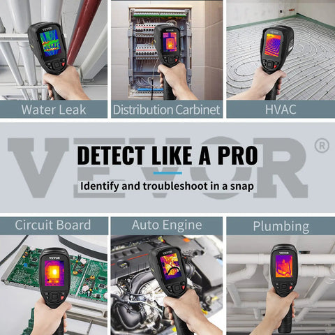 Thermal Imaging Camera With 240x180 IR Resolution And 20Hz Refresh Rate Minus 4F To 662F Temperature Range in use for various inspections