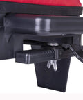 Close-up of Hand Operated Bag Spreader Seeder For Lawn And Garden With High RPM Gearbox Easy To Use Seed Spreader shut-off plate