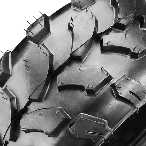 Close-up of tread pattern on 19x7-8 Tubeless Tire For Coleman Powersports CT200U BT200X CT200U-EX CT200U-EXR Mini Bike ATV UTV