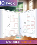 Multiplication Practice 9x12 Small Whiteboard Dry Erase Sheets Pack of 10 Classroom Math Manipulatives for 3rd Grade Times Tables