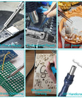 Electronics and handicrafts using Two In One Soldering And Hot Air Rework Station Kit for electronics and crafts.