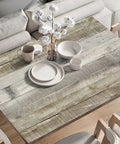 Light Gray Wood Peel And Stick Wallpaper 17.7 Inch By 393.7 Inch 48.4 Sq Ft Roll Self Adhesive Distressed Wood Plank Texture For Walls And Furniture Grab And Go Install No Glue Needed Easy Clean on tabletop with decor