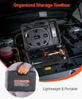 Universal Radiator Vacuum Refill Kit With Precision Gauge And Steel Tool Chest for easy coolant filling and organization.