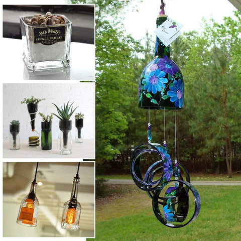 Rotary Glass Bottle Cutter For DIY Upcycling Crafts Turn Wine And Beer Bottles Into Custom Glasses And Jars With Dual Carbide Scoring Wheels For Straight Up Smooth Slicing And No Sweat Weekend Crafting Vibes