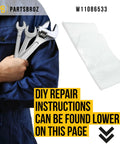 W11086533 Sound Shield Insulation with tools held by person in blue overalls