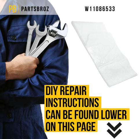 W11086533 Sound Shield Insulation with tools held by person in blue overalls