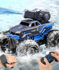 Three In One RC Monster Truck Boat With Water Gun Four Wheel Drive Remote Control Car For Land And Water Gesture Sensor waterproof