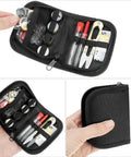 Rugged Tactical Sewing Kit For Field Repairs With Heavy Duty Nylon Zipper Case Military Buttons And Three Large Thread Spools