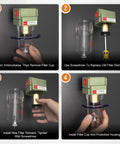 Step-by-step installation of Auto Drain Air Line Filter Inline Pneumatic Water Trap For Air Compressor Systems