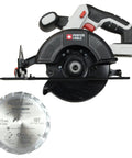 PCC661 20V Max Porter Cable 5.5 Inch Circular Saw Bare Tool with 3000 RPM motor and 5.5 inch blade for woodworking.