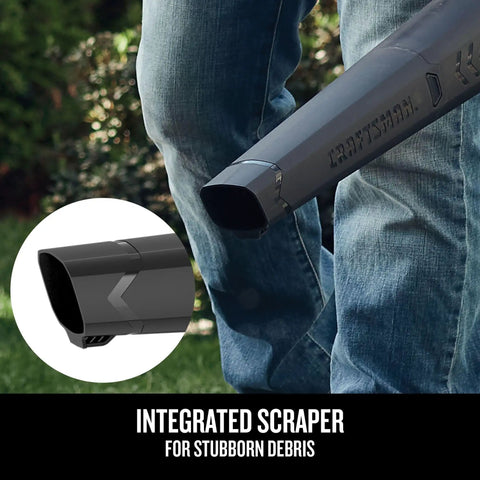 V20 Cordless Leaf Blower Bare Tool Only For Hard Surface Cleanup, Delivers Up To 200 CFM And 90 MPH, with integrated scraper close-up