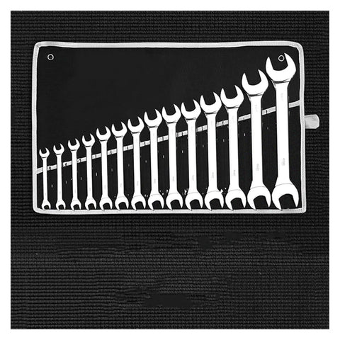 All In One Ratchet Spanner Set With Box End Wrenches Dual Head Double End Rings Deep Offset Design 6 To 32mm Range