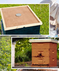 2 Pack Telescoping Beehive Cover Kit with Inner Covers and Feeding Jar Lids for 10 Frame Beehives in garden