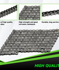 XIKOBY 35 chain, 140 links, steel alloy, dark gray for mini bikes