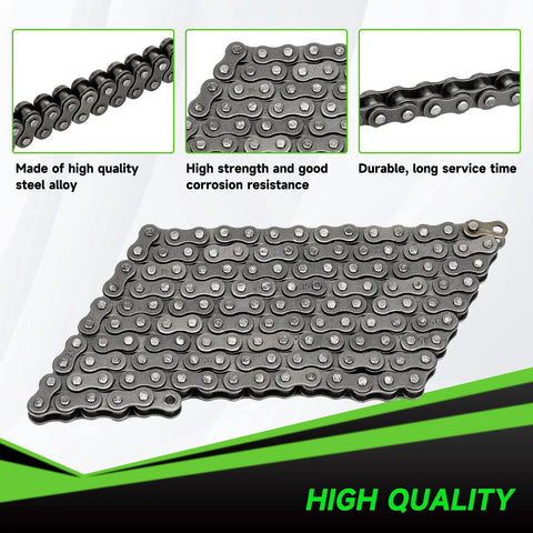 XIKOBY 35 chain, 140 links, steel alloy, dark gray for mini bikes