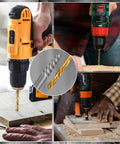 18 Piece Screw Extractor Set And Left Hand Drill Bits For Removing Stripped Screws And Damaged Bolts, used with drills