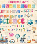 Science Bulletin Board Set For Classroom Decor 89 Pcs With Light Bulb Borders Bubble Borders Science Cutouts Illustrated Sizes