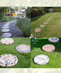 Three Size Reusable Mold Tray Set For Stepping Stones Soft Plastic Cement Molds For Concrete And Stained Glass in garden