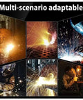 Multiple welding processes showcasing sparks and arcs, demonstrating the 20 Pack Brass Welding Contact Tips For Mig Guns 15AK 24KD 36KD Euro Style Nozzles Fit 2.0mm Wire Perfect For Stable Arcs And Tight Jobs.
