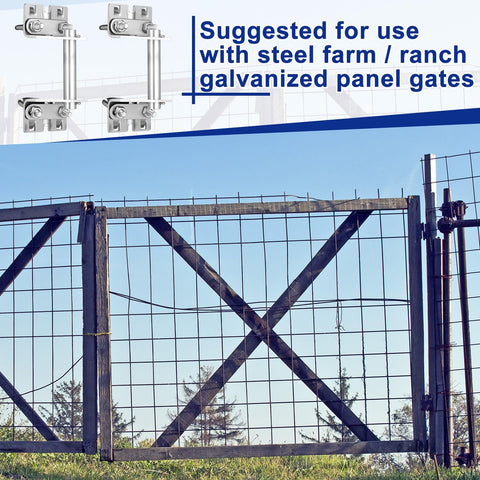 1 Set Heavy Duty T Post Gate Hinge Pins Made From Solid Steel Farm Gate Hanger Hardware For Ranch Garden Backyard Use No Fuss Easy Install Rust Resistant And Durable For Long Lasting Gate Performance