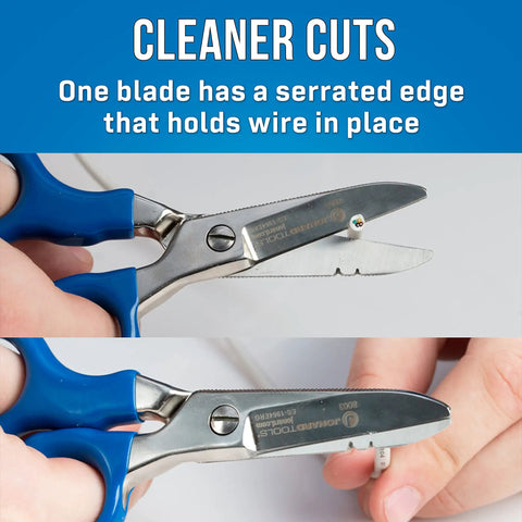 Stainless Steel Electrician Scissors Heavy Duty Cutters With Ergonomic Handles For Pro Wirework And Cable Trimming Built To Last Chrome Vanadium Steel Construction