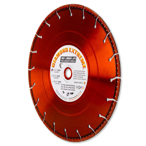 Heavy Duty Diamond Cut Off Wheel 12 Inch For Metal Cutting All Purpose Diamond Blade Vacuum Brazed For Rebar Steel Iron