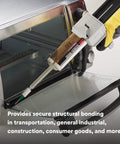 Using Epoxy Adhesive DP100 Plus Clear Duo-Pak 48.5 mL in an industrial setting