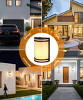 Two Pack Dusk To Dawn LED Outdoor Wall Sconce With Adjustable 3000K 4000K 5000K Color Temperature 15W Oil Rubbed Bronze Finish for home