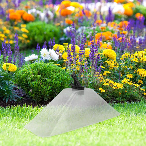 Windproof Dual Horn Sprinkler Head for Agricultural Sprayers, Large Size Sprayer Nozzle Cover in garden setting