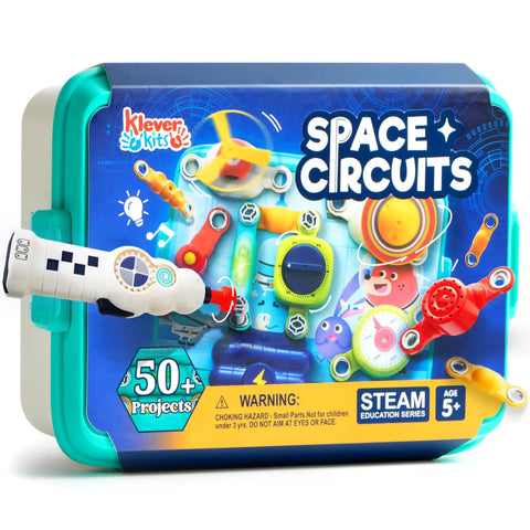 Space Circuit Lab Kit For Kids With 50 Plus Projects And 46 Plus Components STEM Toy box with colorful components
