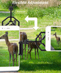 Universal Smartphone Adapter Mount For Binoculars Telescopes Monoculars Spotting Scopes And Microscopes Clamp On Phone Photography in use with deer in view